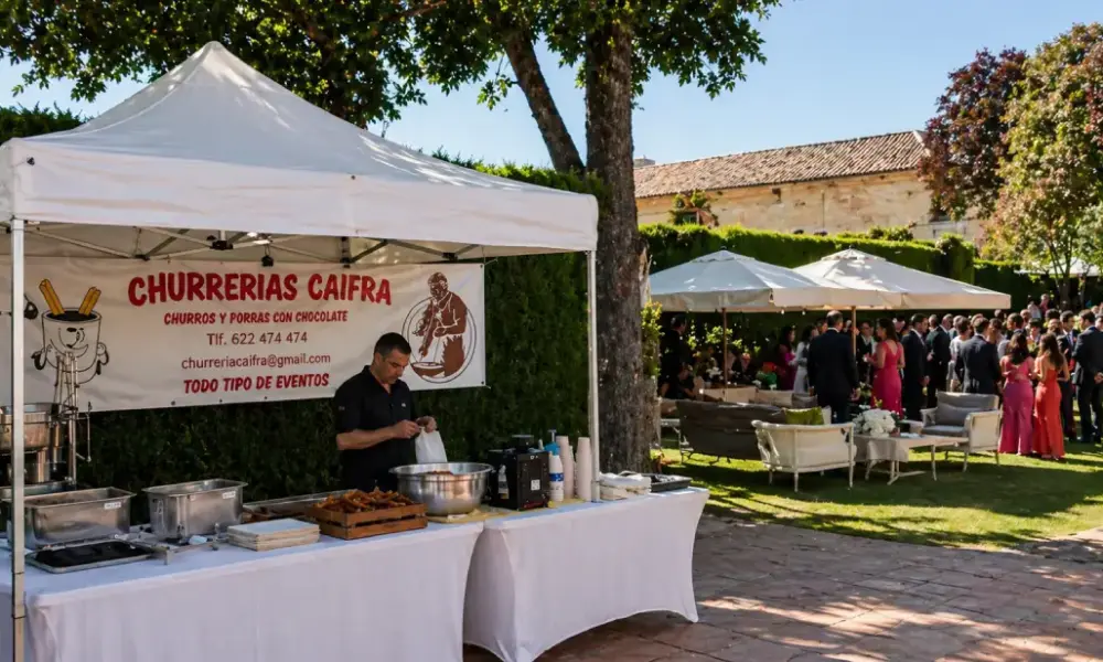 Una boda de verano con final de churros en sanlucar por churreria caifra