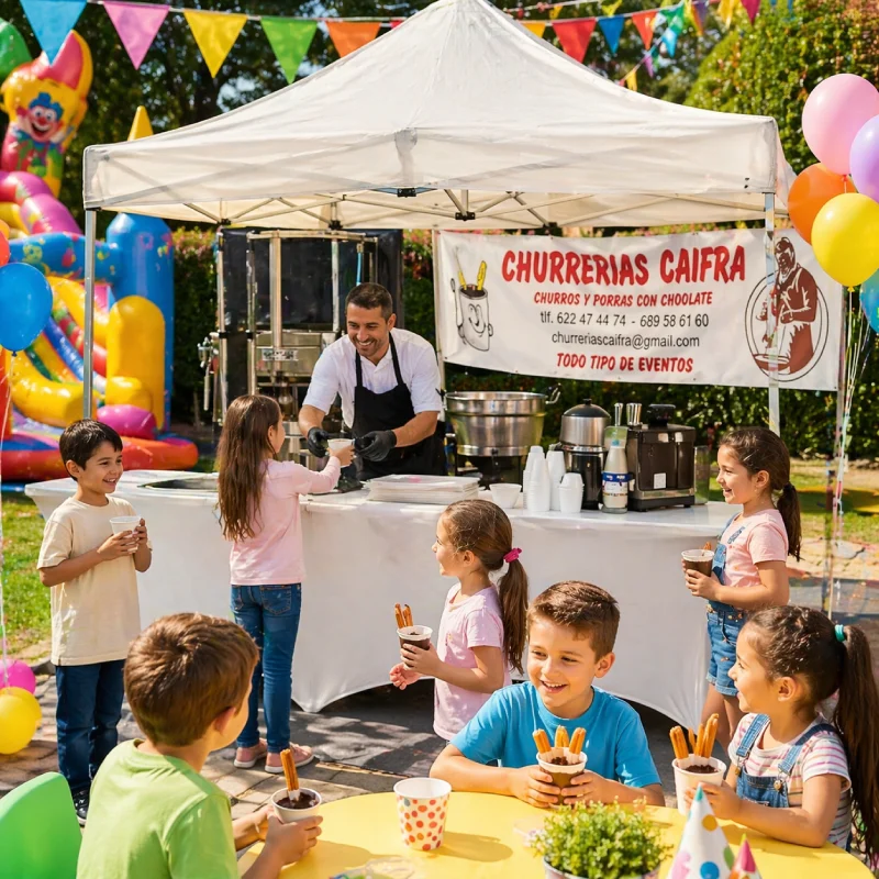 Churreria caifra en sanlucar, eventos para niños y familias en cadiz